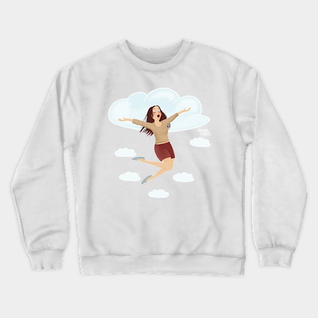 Dancing girl Crewneck Sweatshirt by Aurealis